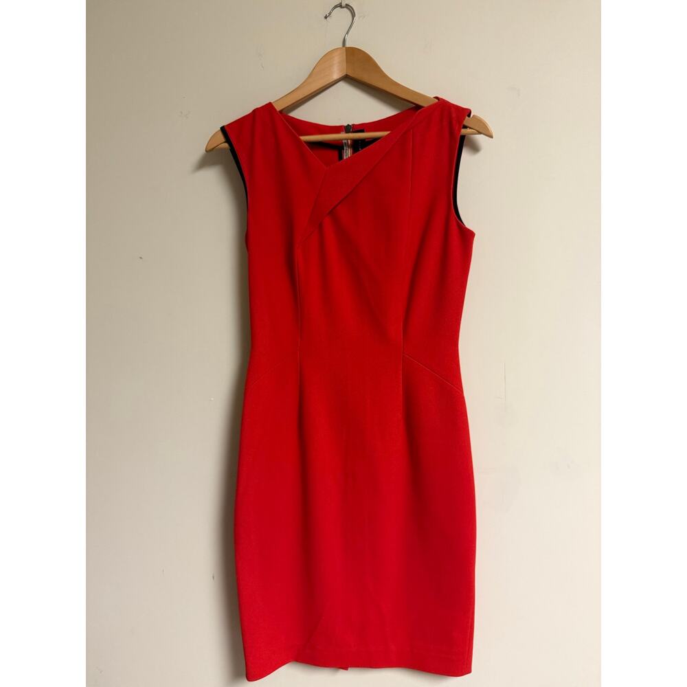 Roland Mouret Red Sleeveless Bodycon Dress